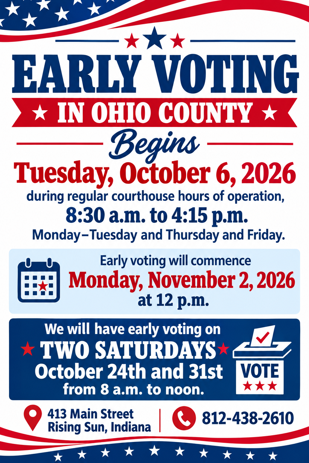 Early Voting Flyer 2026